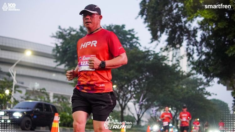 Race photo from Smartfren Run 2025 
