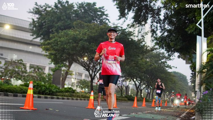 Race photo from Smartfren Run 2025 
