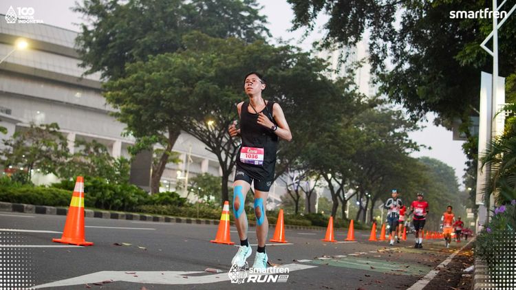 Race photo from Smartfren Run 2025 