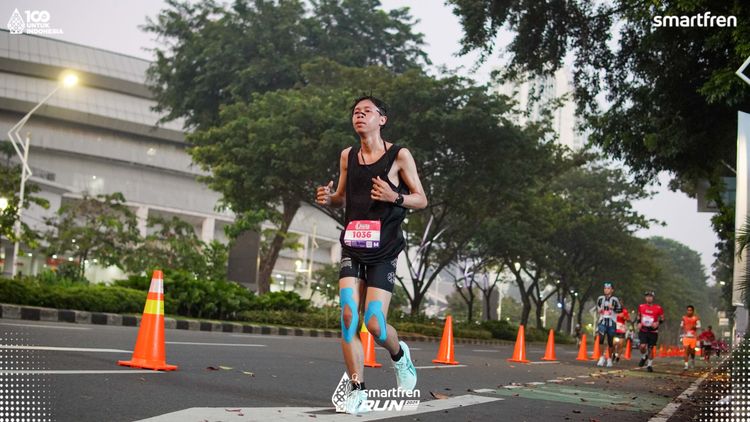 Race photo from Smartfren Run 2025 