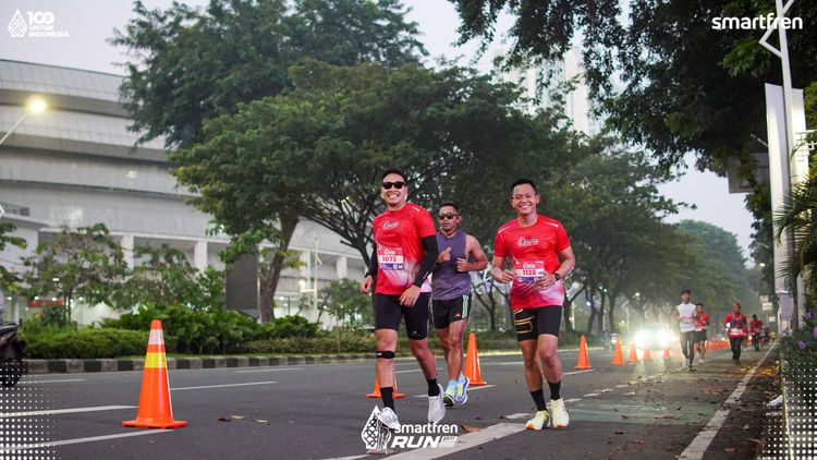 Race photo from Smartfren Run 2025 
