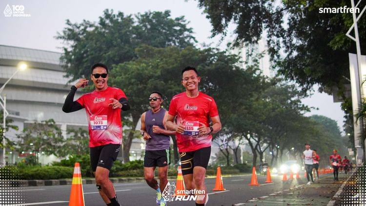 Race photo from Smartfren Run 2025 