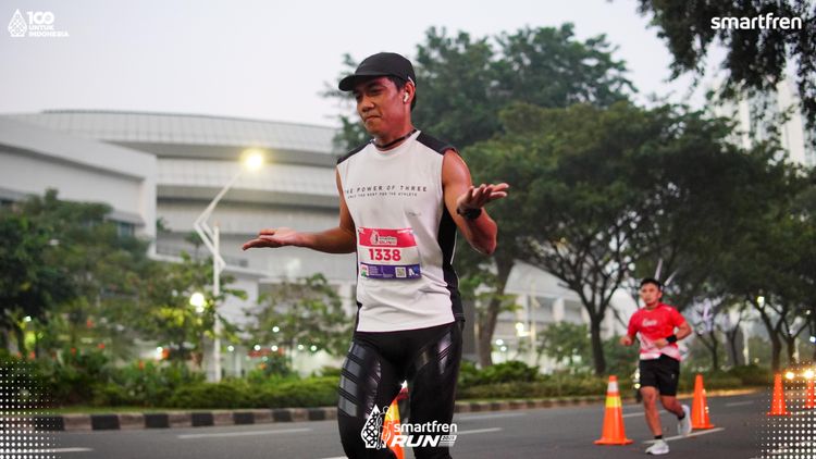 Race photo from Smartfren Run 2025 
