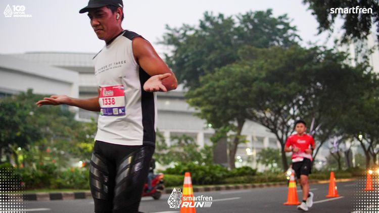 Race photo from Smartfren Run 2025 