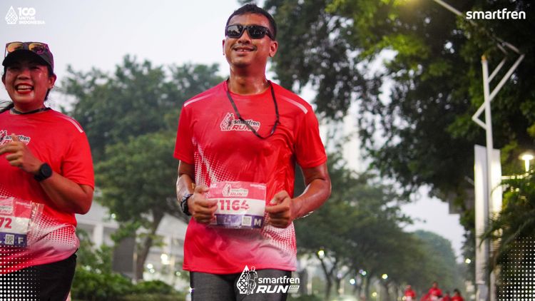 Race photo from Smartfren Run 2025 