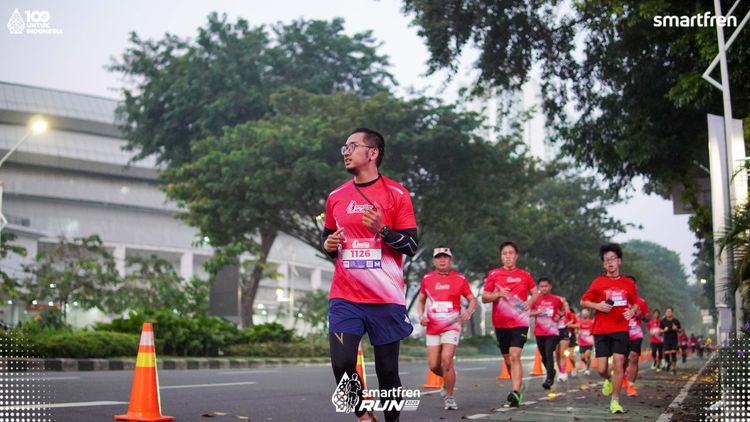 Race photo from Smartfren Run 2025 
