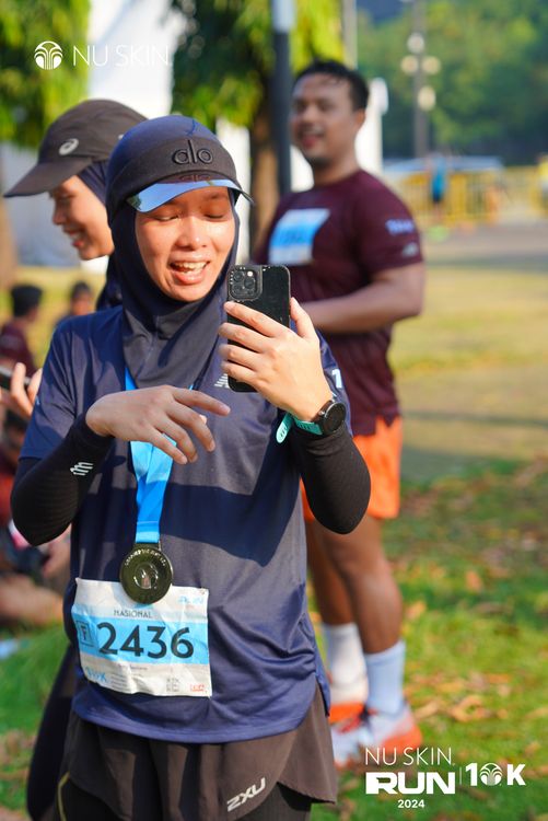 Race photo from Nu Skin Run 10K