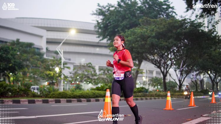 Race photo from Smartfren Run 2025 