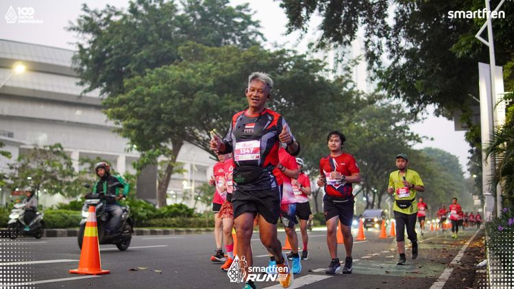 Race photo from Smartfren Run 2025 