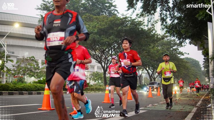Race photo from Smartfren Run 2025 