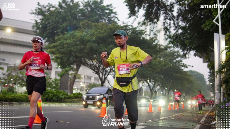 Race photo from Smartfren Run 2025 