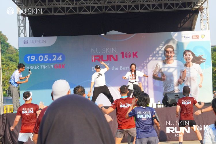 Race photo from Nu Skin Run 10K