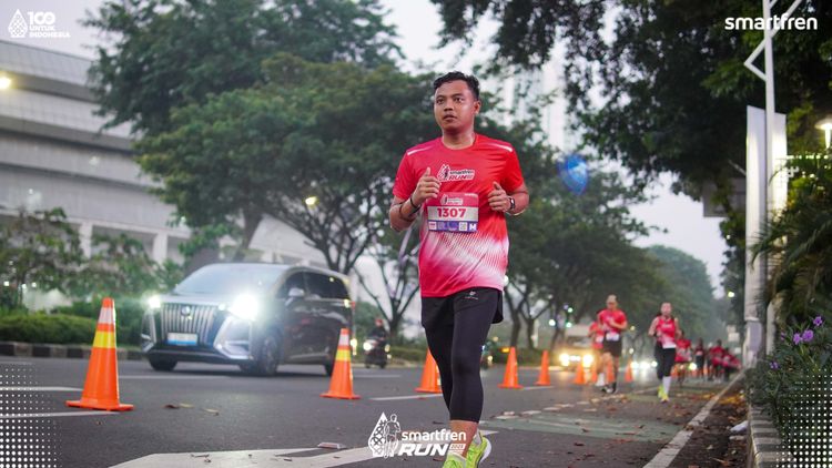 Race photo from Smartfren Run 2025 