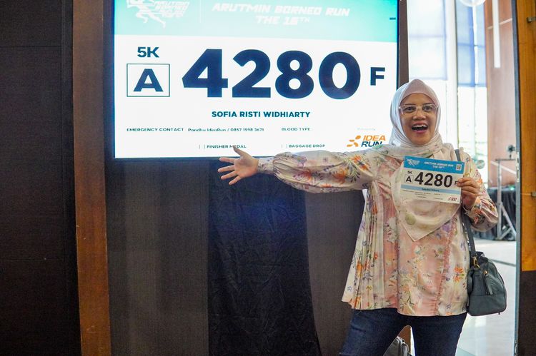 Race photo from Arutmin Borneo Run 2024
