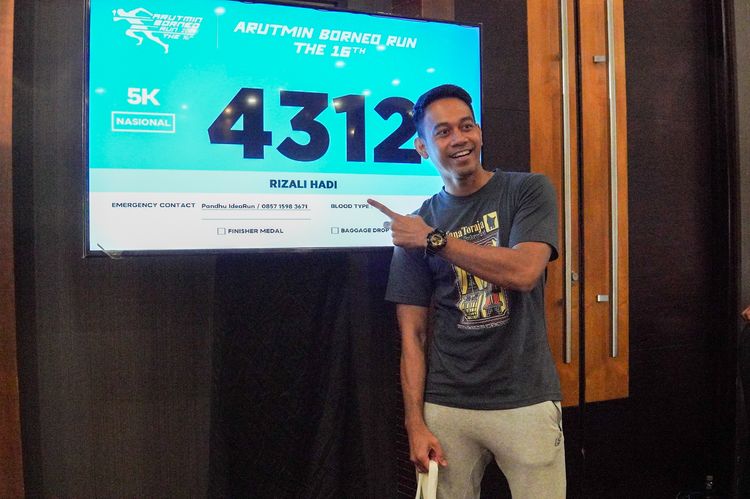Race photo from Arutmin Borneo Run 2024