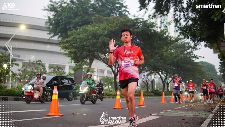 Race photo from Smartfren Run 2025 