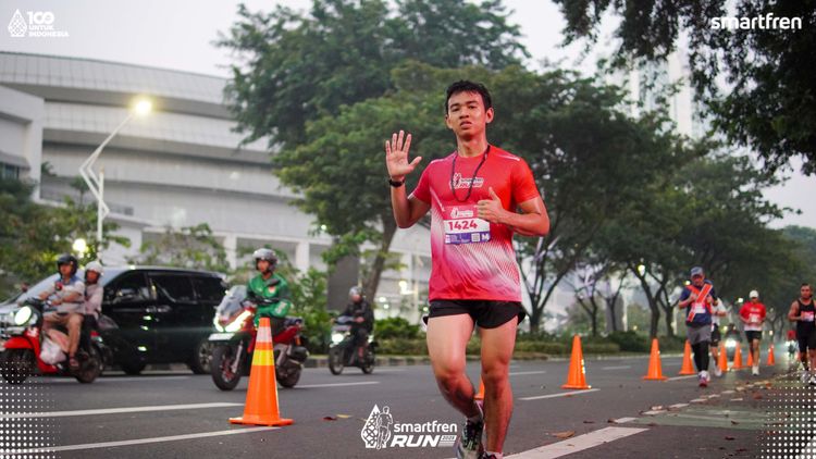 Race photo from Smartfren Run 2025 