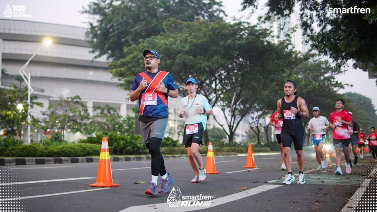 Race photo from Smartfren Run 2025 