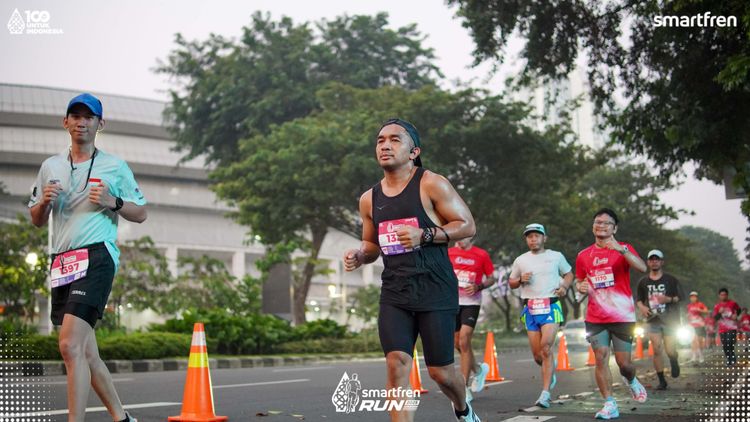 Race photo from Smartfren Run 2025 