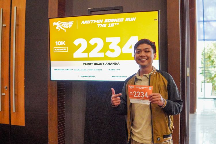 Race photo from Arutmin Borneo Run 2024