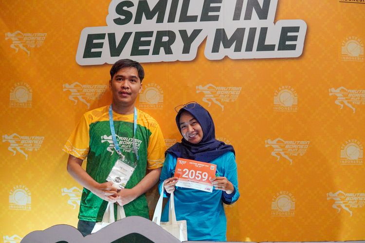 Race photo from Arutmin Borneo Run 2024