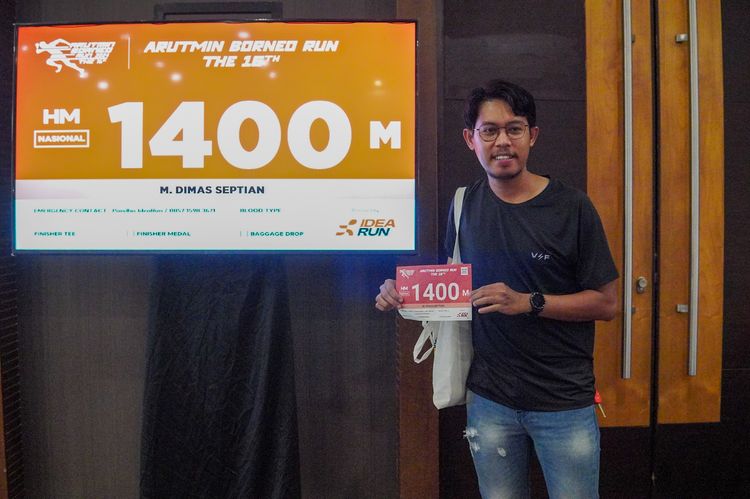 Race photo from Arutmin Borneo Run 2024