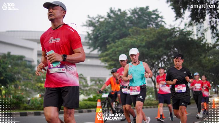 Race photo from Smartfren Run 2025 