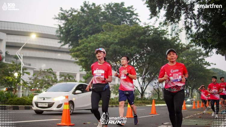Race photo from Smartfren Run 2025 
