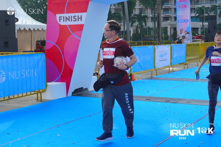 Race photo from Nu Skin Run 10K