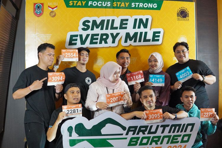 Race photo from Arutmin Borneo Run 2024