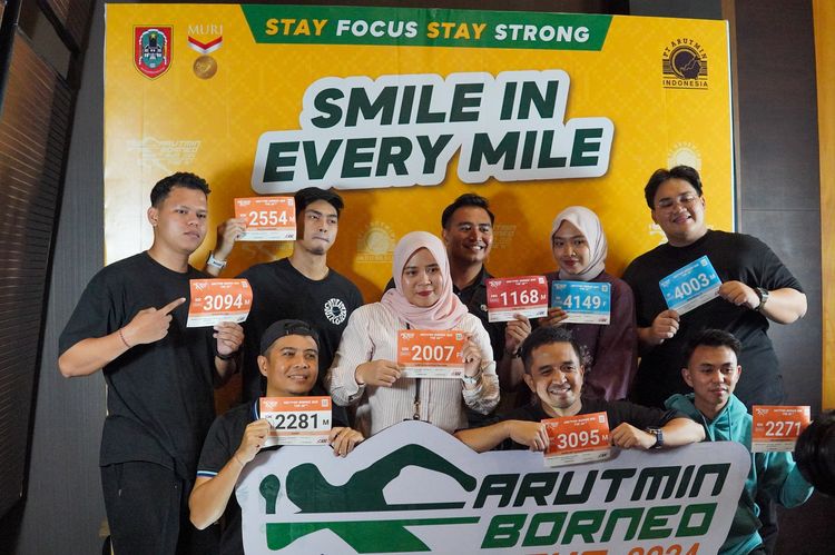 Race photo from Arutmin Borneo Run 2024