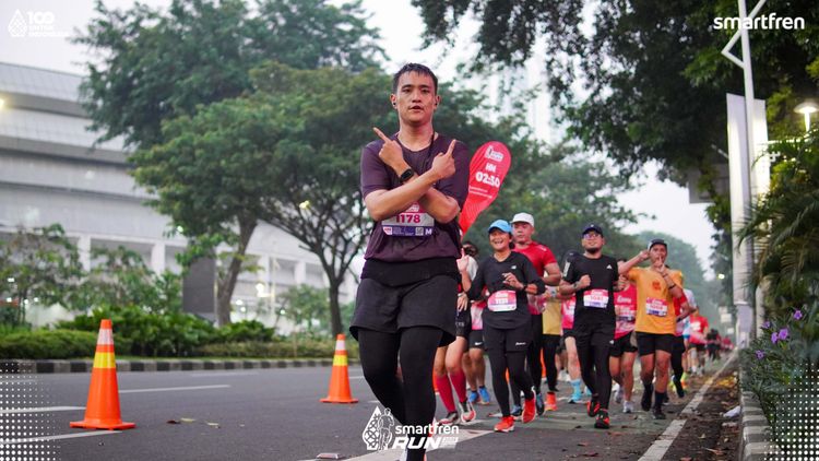 Race photo from Smartfren Run 2025 