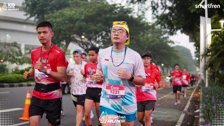 Race photo from Smartfren Run 2025 