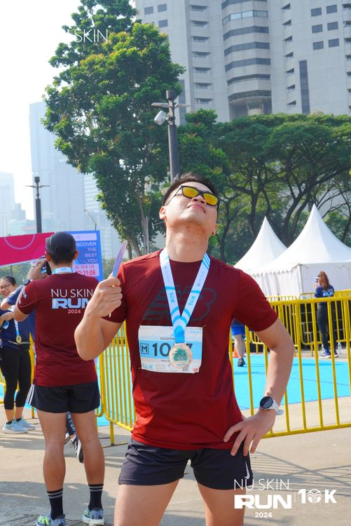 Race photo from Nu Skin Run 10K