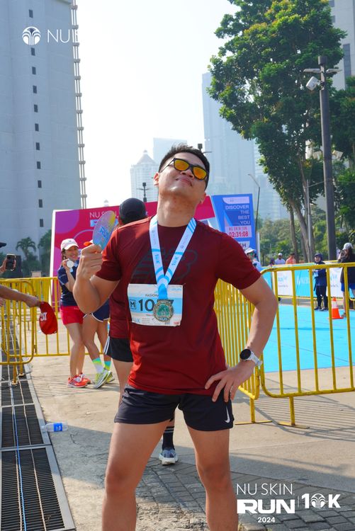 Race photo from Nu Skin Run 10K