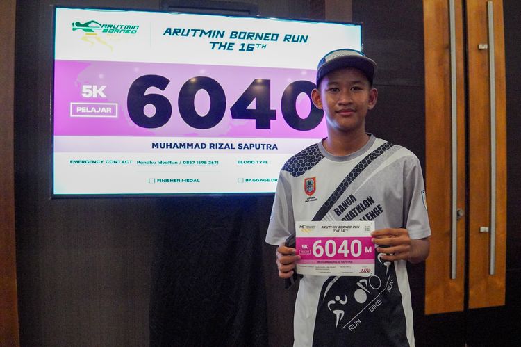 Race photo from Arutmin Borneo Run 2024