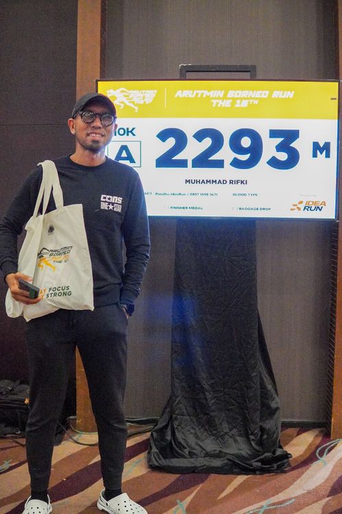 Race photo from Arutmin Borneo Run 2024
