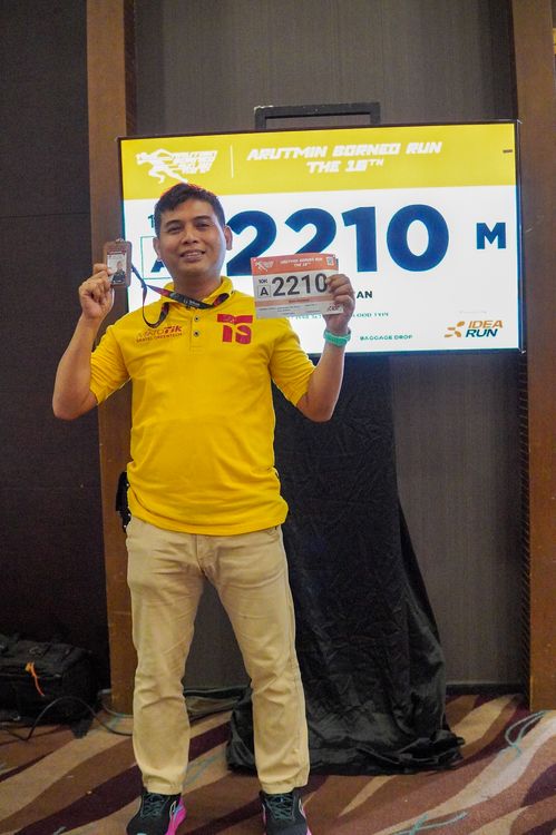 Race photo from Arutmin Borneo Run 2024