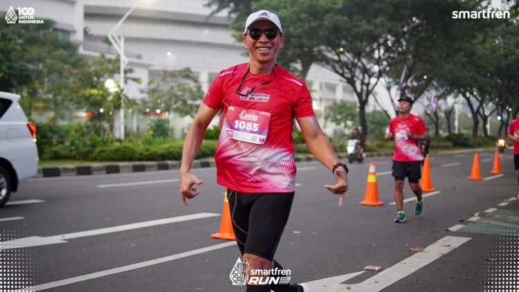 Race photo from Smartfren Run 2025 