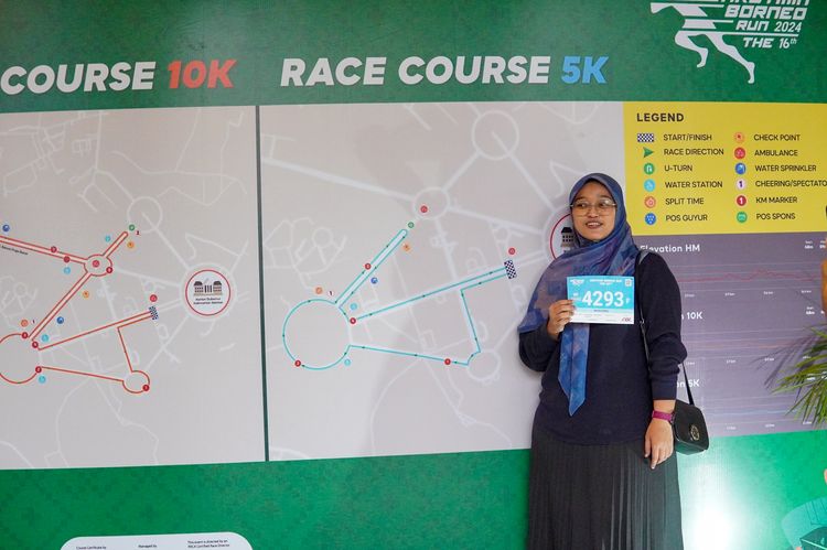 Race photo from Arutmin Borneo Run 2024