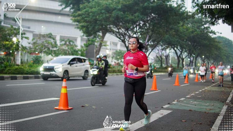 Race photo from Smartfren Run 2025 