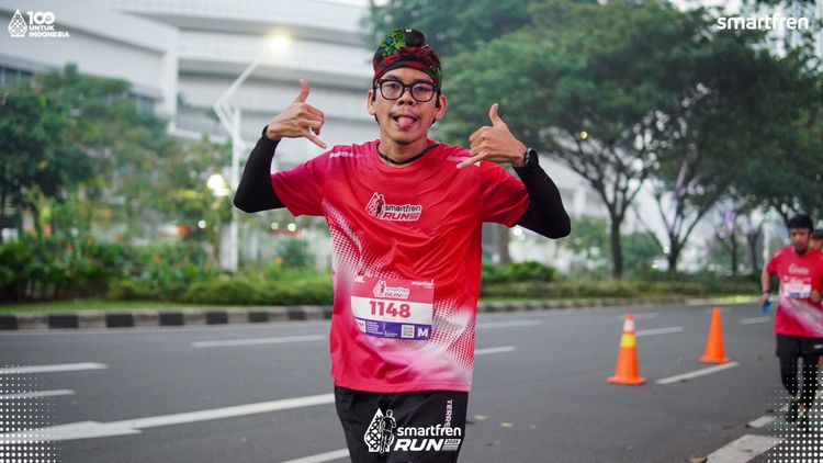 Race photo from Smartfren Run 2025 