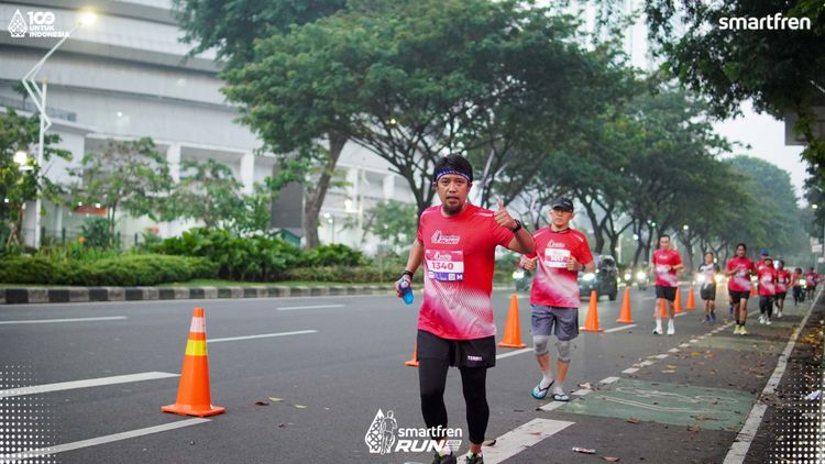 Race photo from Smartfren Run 2025 