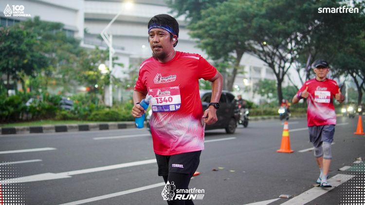 Race photo from Smartfren Run 2025 