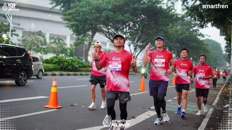 Race photo from Smartfren Run 2025 