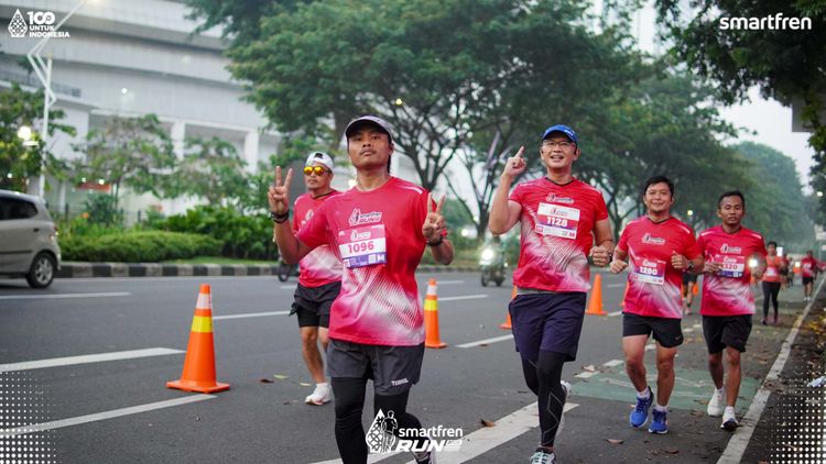 Race photo from Smartfren Run 2025 
