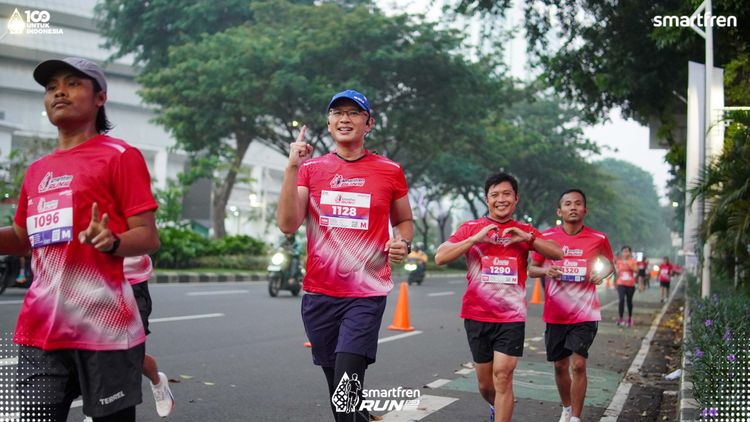 Race photo from Smartfren Run 2025 