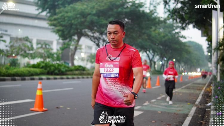 Race photo from Smartfren Run 2025 