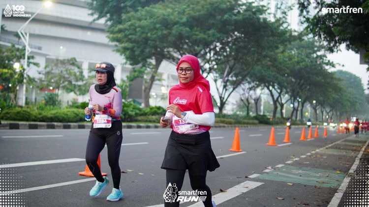 Race photo from Smartfren Run 2025 