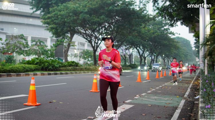 Race photo from Smartfren Run 2025 